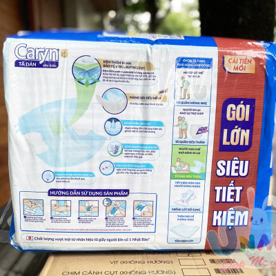 Tã Dán Siêu Thấm Caryn Gói Siêu Tiết Kiệm M40 (40 Miếng)