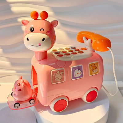 Đồ Chơi Điện Thoại, Có Nhạc, Có Đèn, Điện Thoại Hình Hươu, Đồ Chơi Cho Bé Trai, Bé Gái, Đồ Chơi Trẻ Em HT SYS