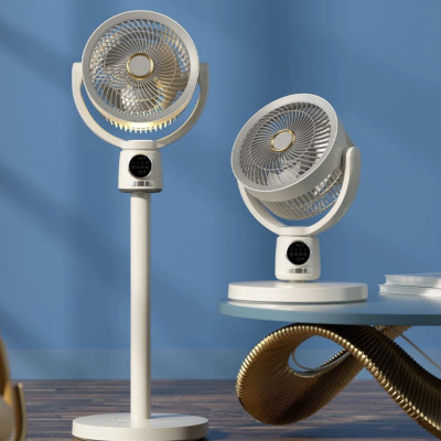 Quạt Tích Điện Mi-Lux F188 Đối Lưu Không Khí Thế Hệ Mới Pin 8000mAh Tích Điện 20- 60 Giờ Gồm 4 Cấp Độ GióTích Hợp Đèn Ngủ - Hàng Chính Hãng