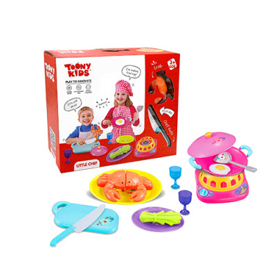 Đồ Chơi Bộ Nấu Ăn 29 TOONYKIDS - Đồ Chơi Nhà Bếp Cho Bé - Little Chef TN131 [Tặng Kèm Sticker]