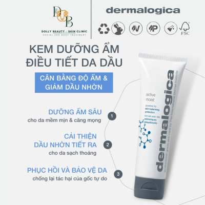 Kem dưỡng không chứa dầu ACTIVE MOISTE của Dermalogica - Dolly Beauty