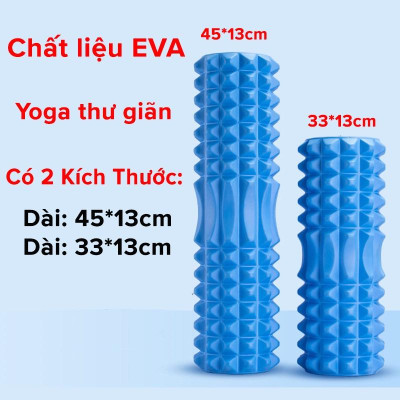 Con Lăn Yoga Massage Foarm Roller 33cm - Ống Trụ Lăn Xốp Tập Thể Thao Giãn Cơ Có gai Roam Rollet Cao Cấp Chính Hãng Amalife