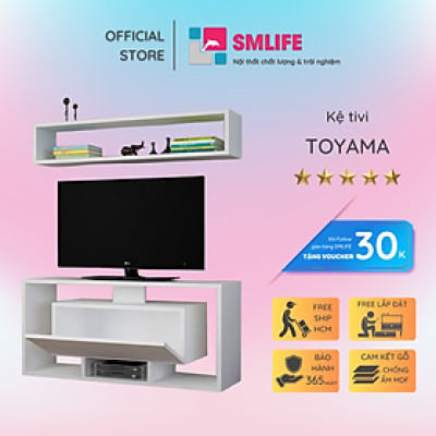 Tủ kệ tivi đẹp phòng ngủ SMLIFE Toyama