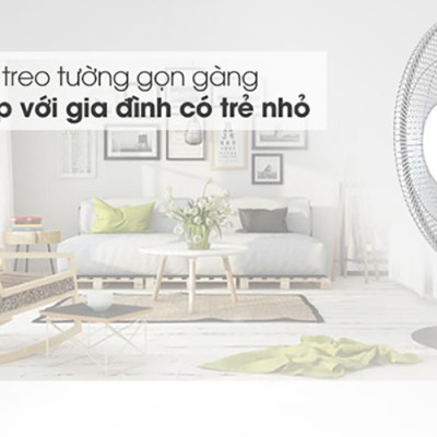 Quạt Treo Tường Toshiba F-WSA20(H)VN (55W) - Xám - Hàng chính hãng