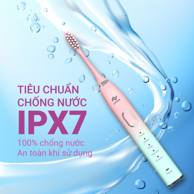 Bàn Chải Điện Sonic Life360 LE-BCD22A (Bản Cao Cấp) - Công nghệ sóng âm sonic, Chải Sạch Mảng Bám Tới 10 Lần, 5 chế độ thông minh, Chống Nước IPX7 