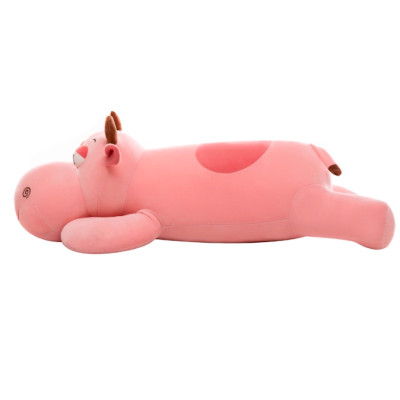 Bộ ba thú nhồi bông mắt lồi cute - Size từ 70cm đến 1m2- Quà tặng gấu bông trâu hồng, chó, khủng long xanh dễ thương - Gối ôm mềm mịn cho bé.