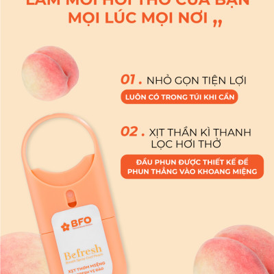 Combo 4 chai xịt thơm miệng Befresh 10ml