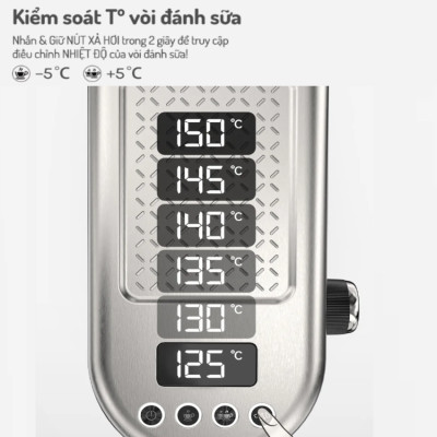 Máy pha cà phê bán tự động Espresso, Cappuccino, Latte thương hiệu Mỹ cao cấp HiBREW H10B - Hàng Nhập Khẩu