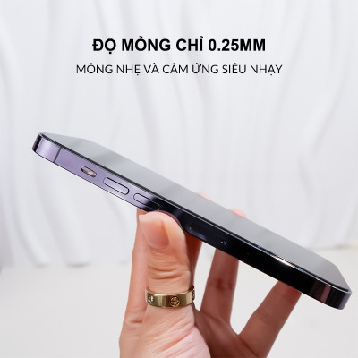 Miến dán kính cường lực khung tự dán màn hình cho iPhone 17 Pro Max / 17 Pro / 16 Pro Max / 15 Pro Max hiệu ANANK AGC 2.5D -  Mỏng 0.25mm, vát 2.5D, Trong Suốt Chuẩn HD, Công nghệ AR300 chống vân dầu - Hàng nhập khẩu