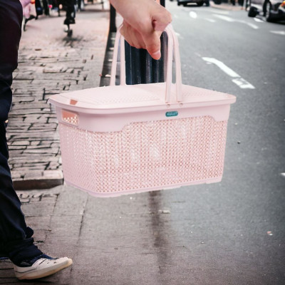 HÀNG CAO CẤP Làn nhựa đựng đồ đi sinh cho mẹ và bé, Giỏ đựng đồ sơ sinh cho bé