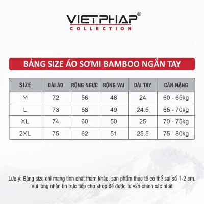 Áo Sơ Mi Nam Ngắn Tay VIỆT PHÁP Form Luxury Chất liệu  Bambo  In Sọc  lịch lãm, sang trọng  32727