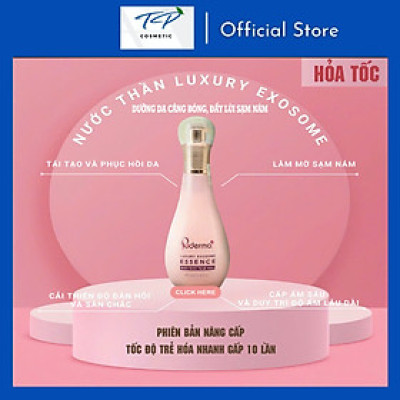 Tinh chất nước thần tái tạo Luxury Exosome Essence 100ml, phiên bản nâng cấp từ Nước hoa hồng hỗ trợ mờ nám Puderma White Jade Toner 100 ml: chống lại sự lão hóa da, giảm sự hình thành các nếp nhăn.