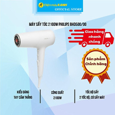 Máy sấy tóc 2100W Philips BHD500/00 - Hàng Chính Hãng