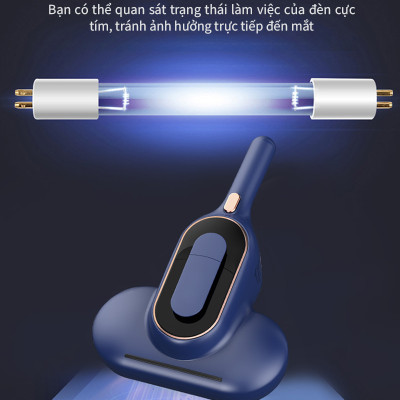 Máy hút bụi ga giường Tski TS-HC01 diệt bọ ve, nấm mốc, hút sạch bụi mịn và khử trùng bề mặt khi đang hút - Hàng chính hãng