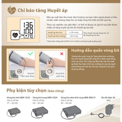 Máy đo huyết áp Omron JPN600 + Tặng máy đo đường huyết Safe-Accu