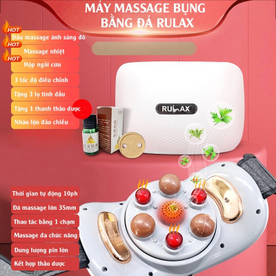Máy massage bụng đa năng BM - B46, tích hợp đá nóng Himalaya giúp tan mỡ bụng, chân đùi, an toàn cho người sử dụng