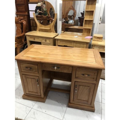 Bàn Làm Việc Gỗ Gõ Đỏ 1M2 ( Tặng Ghế )