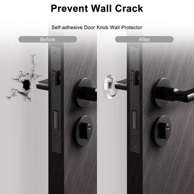 Miếng Đệm Trong Suốt Silicone, Chặn Cửa Dán Tường Không Cần Khoan, Chống Va Đập Cánh Cửa, Mềm Mại Và Siêu Dính. TakyHome 1700tron