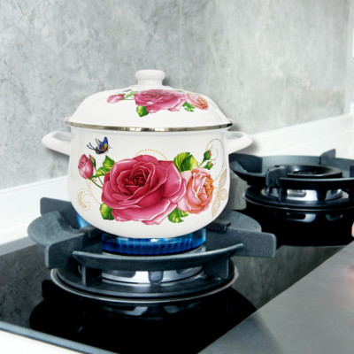 Bộ 5 Nồi Men Cao Cấp Đa Năng Galen G010 Không Gỉ Siêu Bền Siêu Tiện Lợi