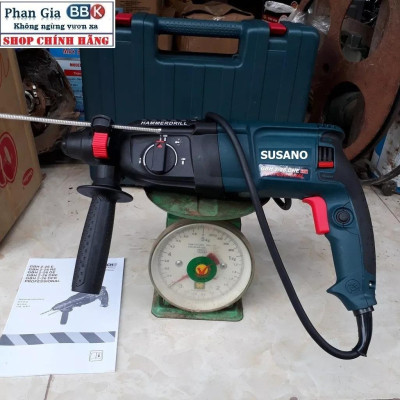 (LOẠI 1) Máy Khoan Đục Bê Tông SUSANO 1200W, 3 Chế Độ 2-26 Cam kết 100% Ruột Đồng Máy Khỏe Chạy Êm Bền