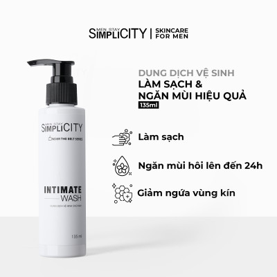 Bộ đôi tắm sạch toàn thân Men Stay Simplicity: Sữa tắm tinh dầu cao cấp 500ml và Dung dịch vệ sinh nam làm sạch & ngăn mùi 80ml