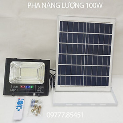 Đèn Năng Lượng Mặt Trời,Đèn Chống Lóa Cao Cấp,50W, 100W,200W, 300W Khung Nhôm BH 2 Năm Có Điều Khiển Từ Xa