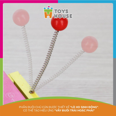 Đàn xylophone 8 phím kết hợp xe kéo hình cún tăng khả năng cảm thụ âm nhạc của trẻ Toyshouse 1152