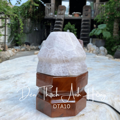 Đèn Thạch Anh Hồng NHASAN DTA10 Chìa Khóa Cho Sự Chữa Lành Tâm Hồn - 3.1kg (KT: 20 x 13.5 (cm))