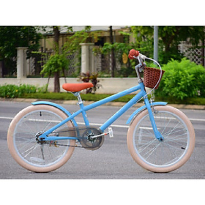 Xe đạp RoyalBaby Macaron Vintage 20 inch – Màu Xanh 