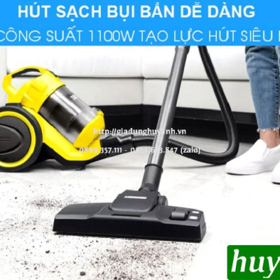 Máy hút bụi gia đình Karcher VC3 Plus *KAP - 1100W - Hàng chính hãng - Lọc Hepa 2
