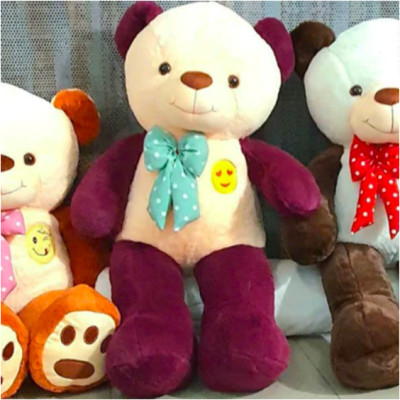 Thú nhồi bông teddy đeo nơ mặt cười đáng yêu - Size từ 85 đến 1m1 - Quà tặng gấu bông teddy êm mịn cho bé.