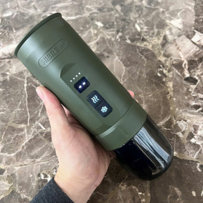 Máy pha cà phê cầm tay chuyên nghiệp Espresso 3 trong 1, dùng pin có thể pha cả nóng và lạnh HiBREW H4C - Hàng Chính Hãng