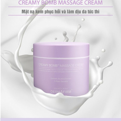 Kem massage phục hồi và làm dịu da tức thì Dermafirm Creamy Bomb Massage Cream 200ml