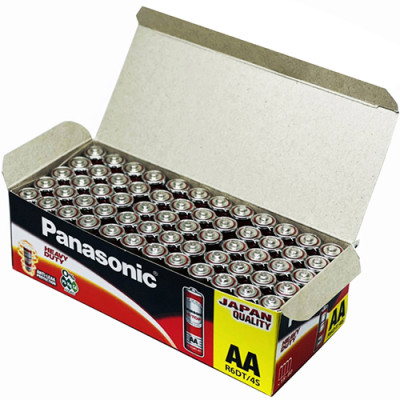 Hộp Pin than đỏ Panasonic AA R6DT/4S-V (60 viên) - Hàng chính hãng