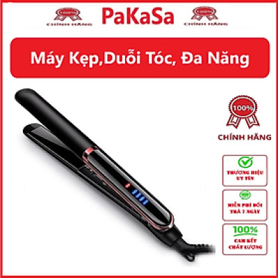 Máy UỐN, ÉP, LÀ Tóc Đa Năng 3 Trong 1 Cao Cấp Sang Trọng Kiểu Hàn Quốc - Kết Hợp Duỗi, Uốn, Tạo Kiểu Tóc Thông Minh – Dùng Cho Salon Tóc & Tại Nhà – Hàng Chính Hãng