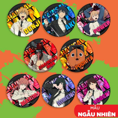 Huy Hiệu Chainsaw Man - Sunrisepop CMAC024 (Mẫu Sản Phẩm Giao Ngẫu Nhiên)