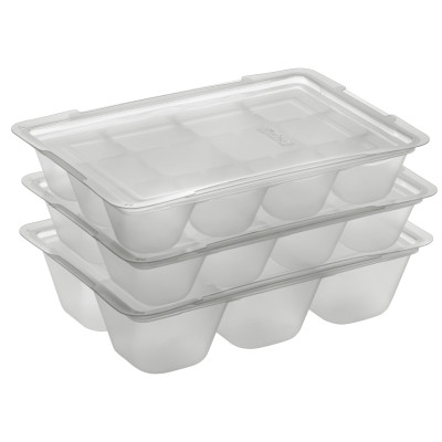 Bộ khay trữ đông thức ăn dặm cho bé baby có nắp đậy 15-25-50ml Richell Nhật