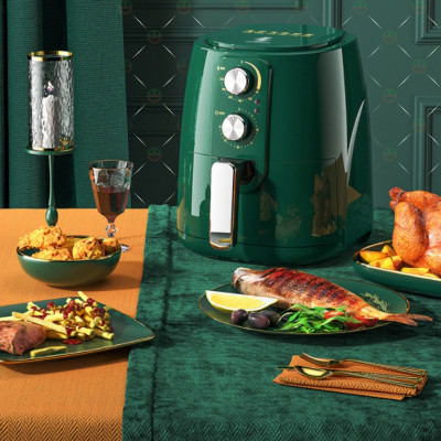 [Sức Khỏe] Nồi Chiên Không Dầu KhoNCC Hàng Chính Hãng Ca mel 6Lít Cho Bữa Ăn Sạch - An Toàn - Nấu Nhanh Dễ Dùng - KLM-NCCM6L (Đen, X.Lá)