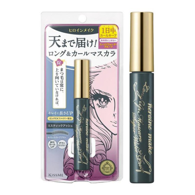 Mascara Nâng Cao Nâng Cong Và Dài Mi Tối Đa Bền Màu Kissme Heroine Make (Màu Xám Tro)