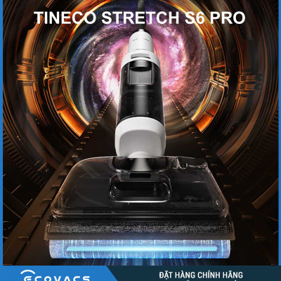 Máy Lau Sàn Khô Uớt Tineco Floor One S6 Stretch Pro Lực Hút 20.000 Pa - Hàng Chính Hãng
