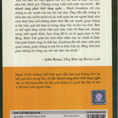 Kẻ Thành Công Phải Biết Lắng Nghe (Tặng Notebook tự thiết kế)