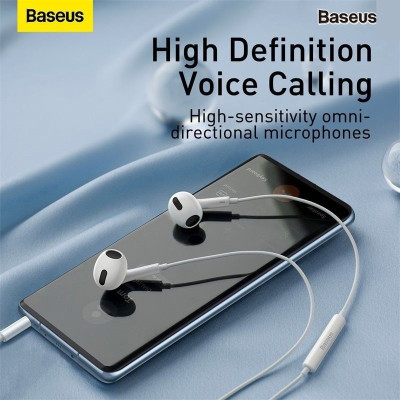 Tai Nghe H17 Baseus Encok 3.5mm lateral in-ear Wired Earphone có dây, chống nước, thể thao, âm thanh cao cấp-Hàng chính hãng