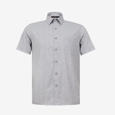 Áo sơ mi nam ngắn tay Khatoco A1MN468T2-CNIN672-2612-N