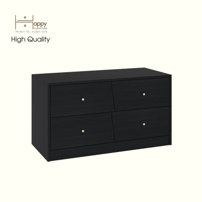 HAPPY FURNITURE , Tủ lưu trữ 4 ngăn kéo - DALEY ,THK_345 , 100cm x 45cm x 55cm DxRxC
