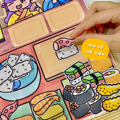 Bộ Tranh Tương Tác Cô Tiên Xanh - Tiệm Sushi Nhật Bản