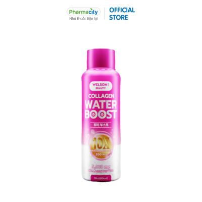 Nước uống Welson Beauty 10x Water Boost (Hộp 6 chai x 50ml)