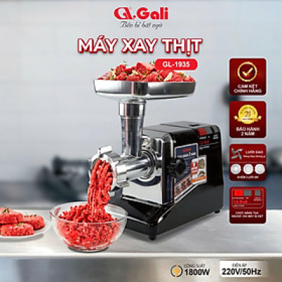 Máy xa thịt Gali GL-1935 - Công suất mạnh mẽ 1800W. Máy đùn thịt công nghiệp. Hàng chính hãng chất lượng cao. BH 24 Tháng