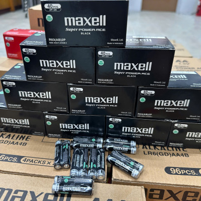Pin tiểu AAA / Pin tiểu 3A Pin Maxell R03- Hộp 40 viên - Hàng chính hãng