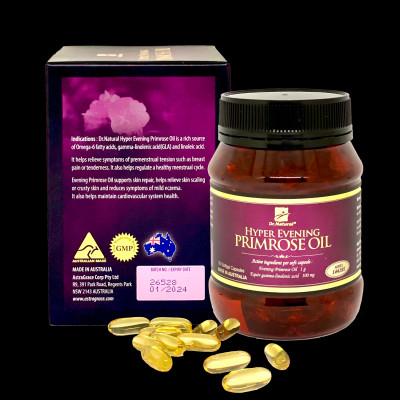 Bộ Sản Phẩm Tăng Đề Kháng, Cải Thiện Nội Tiết Tố: Viên Uống Keo Ong Supper Propomax Complex 60 Viên, Viên Nội Tiết Hyper Evening Primrose Oil 180 Viên