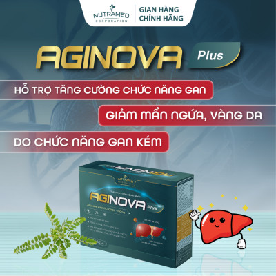 Viên uống Aginova Plus hỗ trợ bảo vệ và cải thiện suy giảm chức năng gan (60 viên) - Nutramed